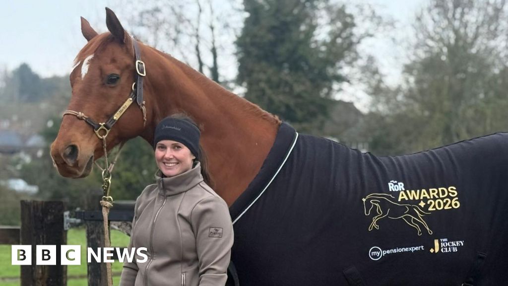 Failed Essex racehorse wins national retraining award – BBC