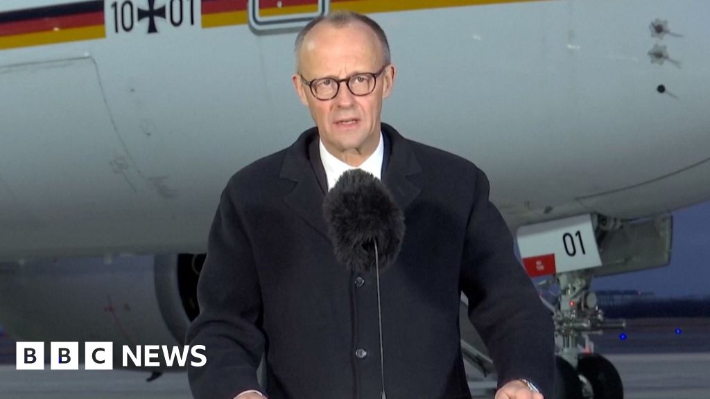 German chancellor lands in Beijing for inaugural China trip – BBC