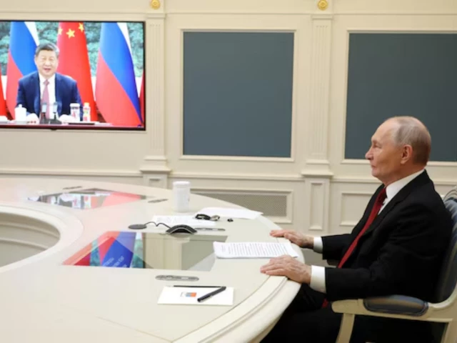 Xi, Putin hail ties in video call as Ukraine war nears anniversary