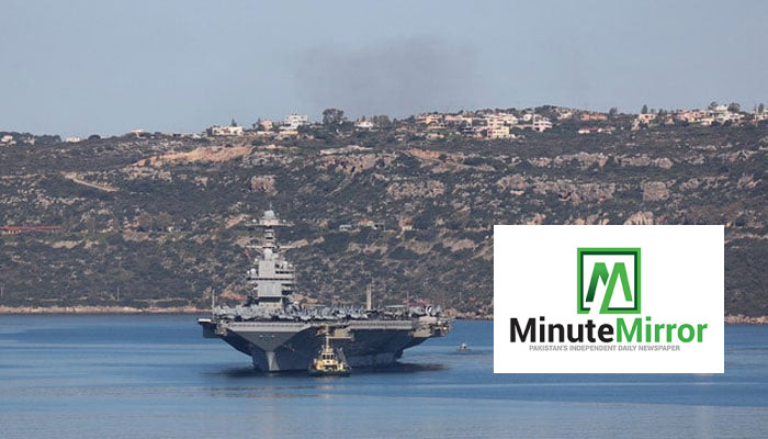 US aircraft carrier USS Gerald R. Ford departs Greece for Israel