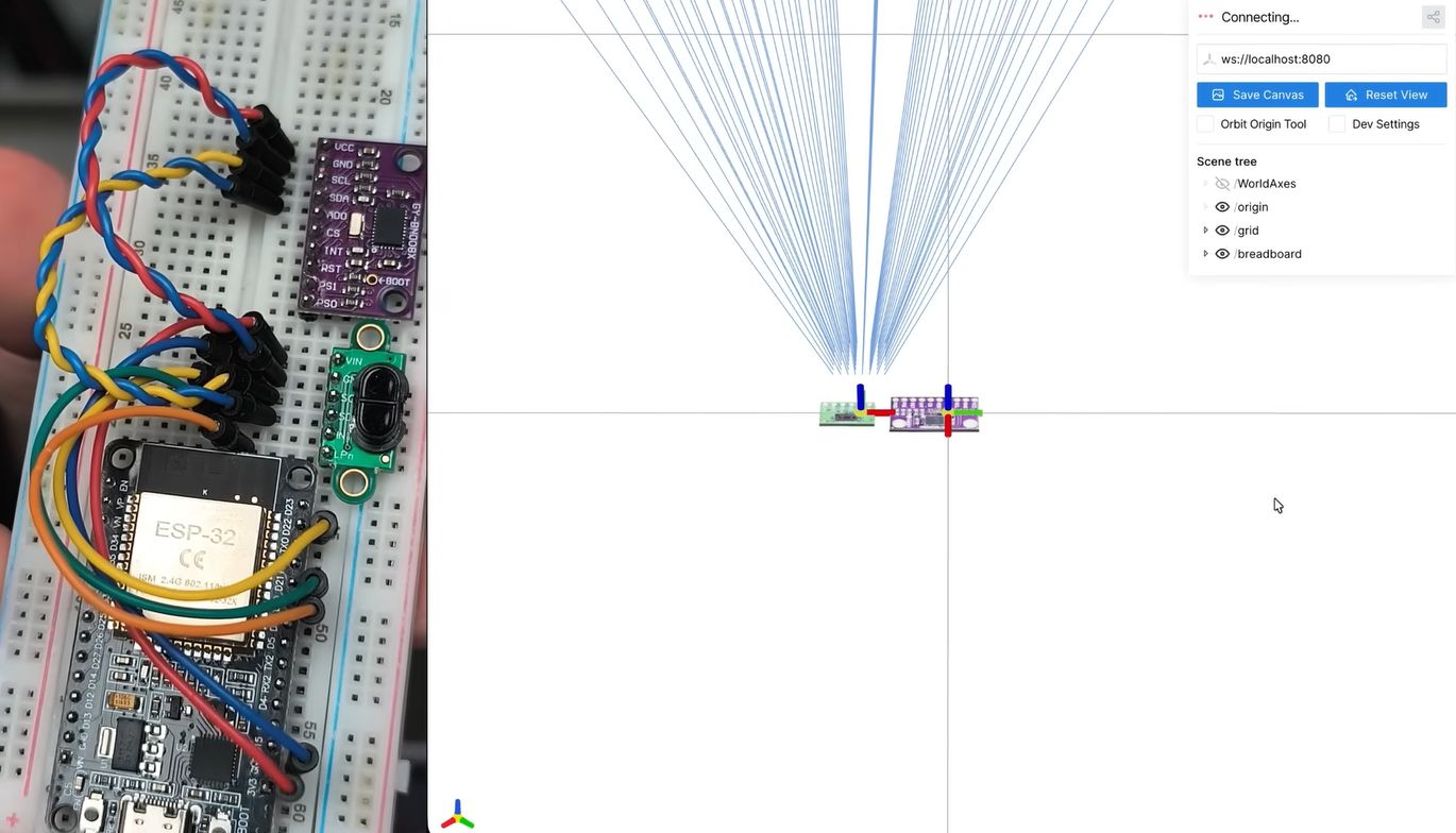 Real-Time 3D Room Mapping With ESP32, VL53L5CX Sensor And IMU