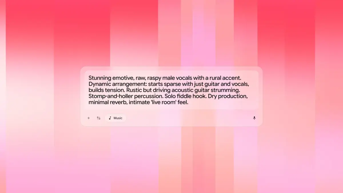 Google introduces Lyria 3, a free AI music generator for Gemini