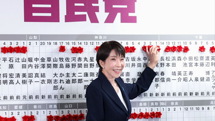 Japan’s Sanae Takaichi wins landslide in snap vote