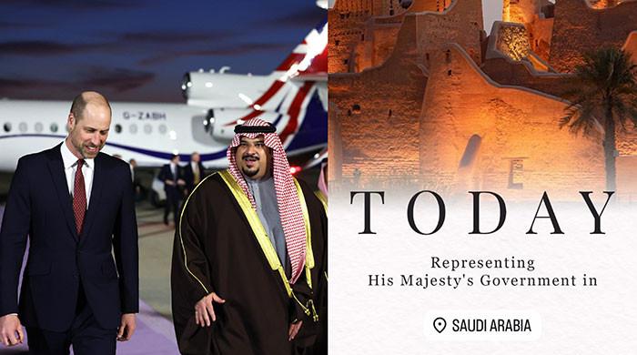 Prince William touches down in Riyadh for high-stakes royal visit