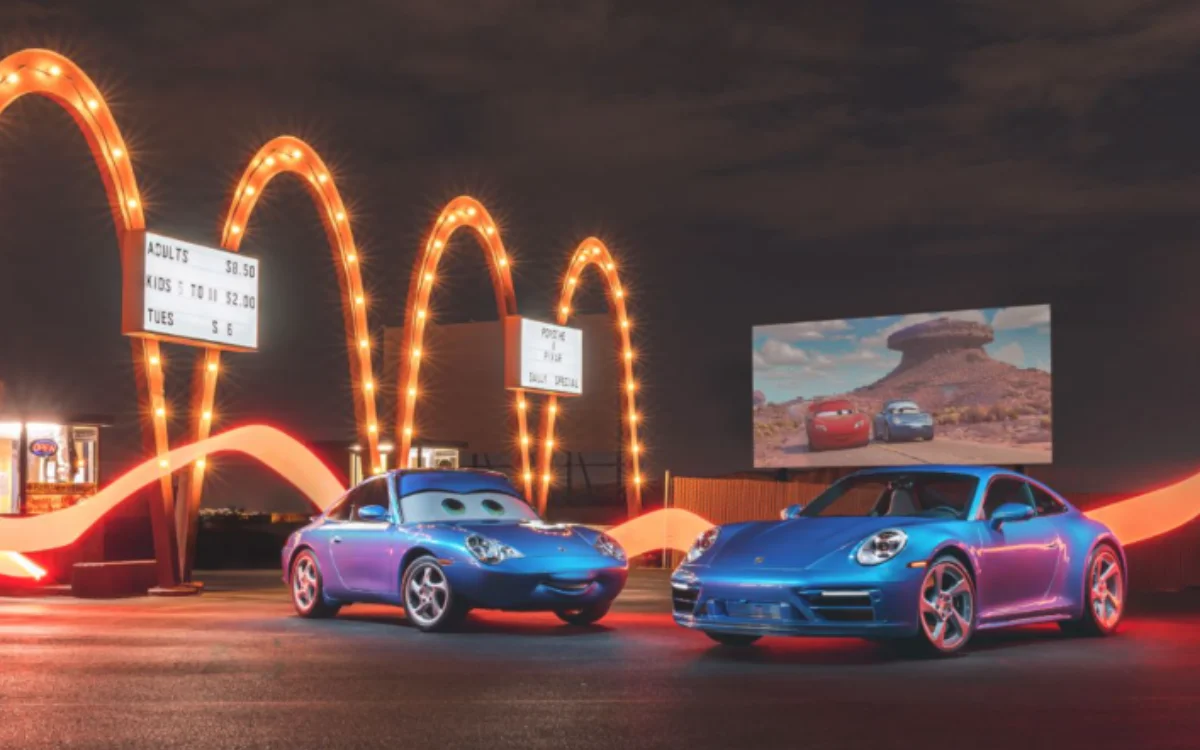 Porsche’s real life Sally Carrera 911 just headed to the US for a year of adventures with Lightning McQueen