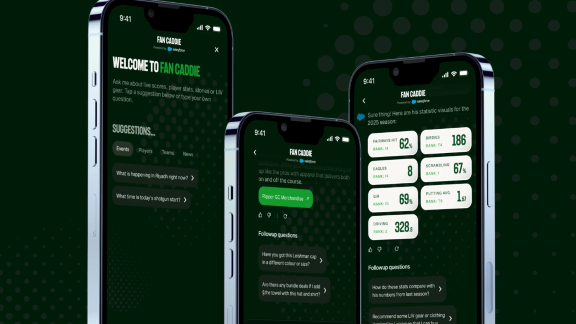 A personalized AI agent that reimagines the global golf fan experience