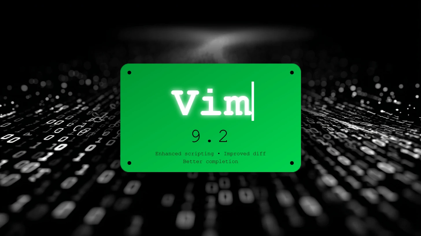 Vim 9.2 adds scripting updates, diff improvements, and experimental Wayland support