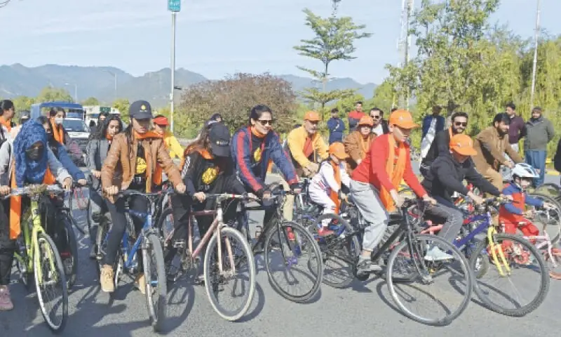 Cycling event marks International Women’s Day in Islamabad – Pakistan