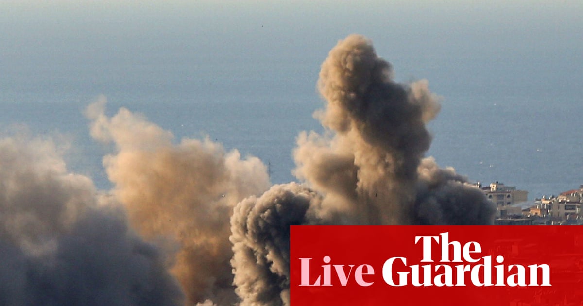 Middle East crisis live: Israel launches new attacks on Tehran and Beirut as Trump lays out objectives | US-Israel war on Iran
