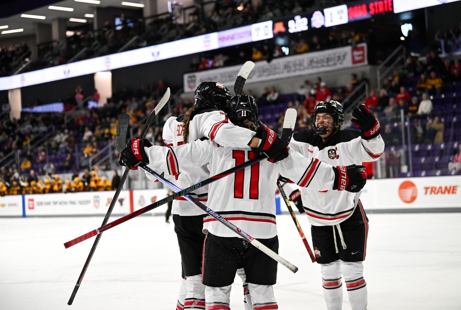 Ohio State Shuts Out Minnesota in WCHA Final Faceoff Semifinal