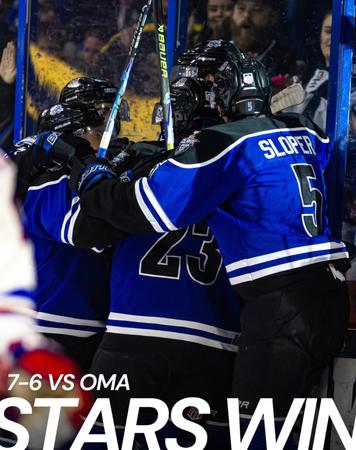 STARS WIN WILD SUNDAY GAME IN OMAHA