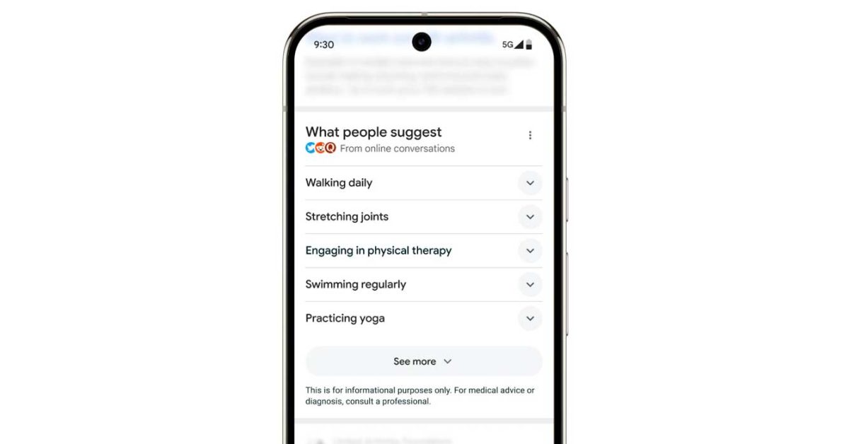 Google scraps ‘What people suggest’ health tips in Search