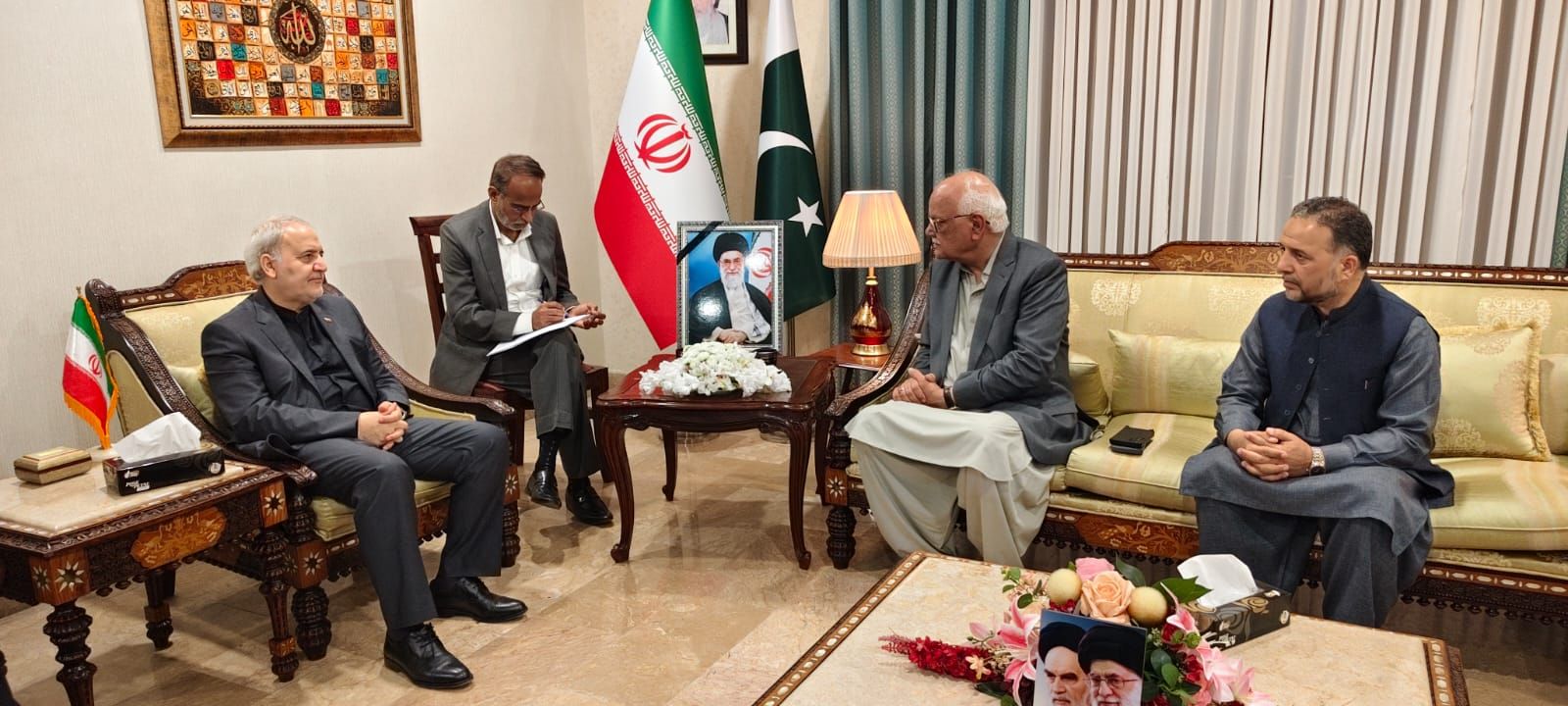 Mehdi visits Iranian embassy, offers condolences on martyrdom of Khamenei