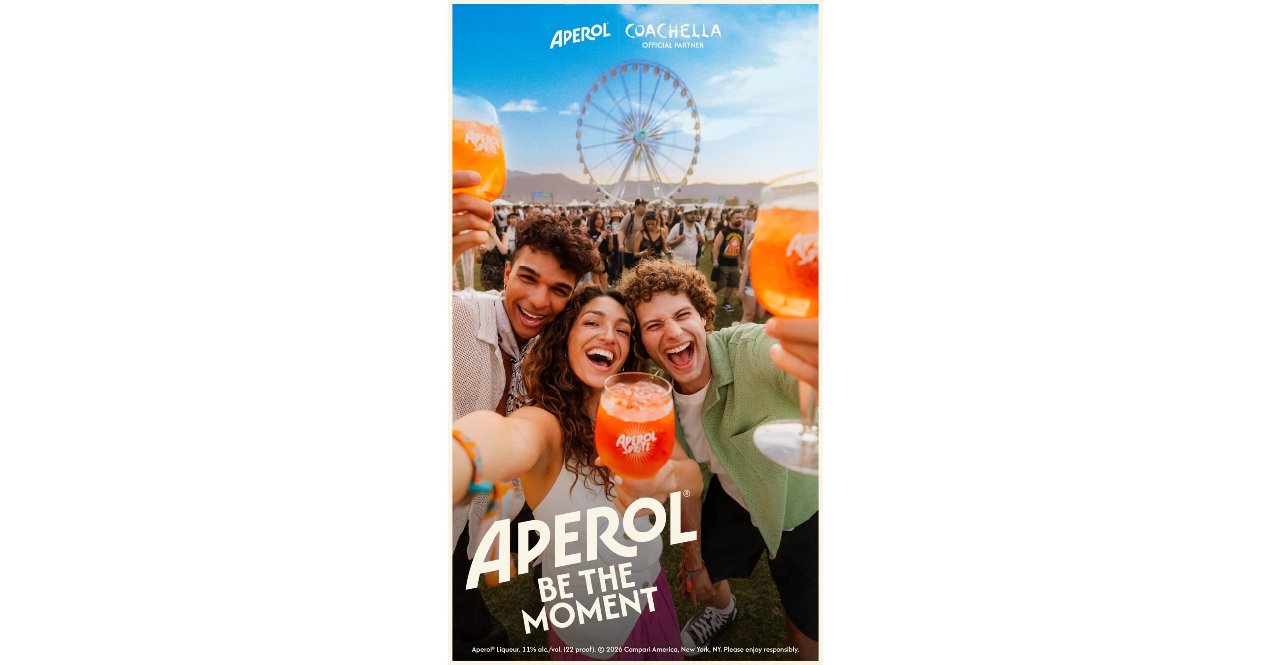 APEROL RETURNS TO COACHELLA 2026 WITH ALL-NEW IMMERSIVE APEROL DAY CLUB EXPERIENCE