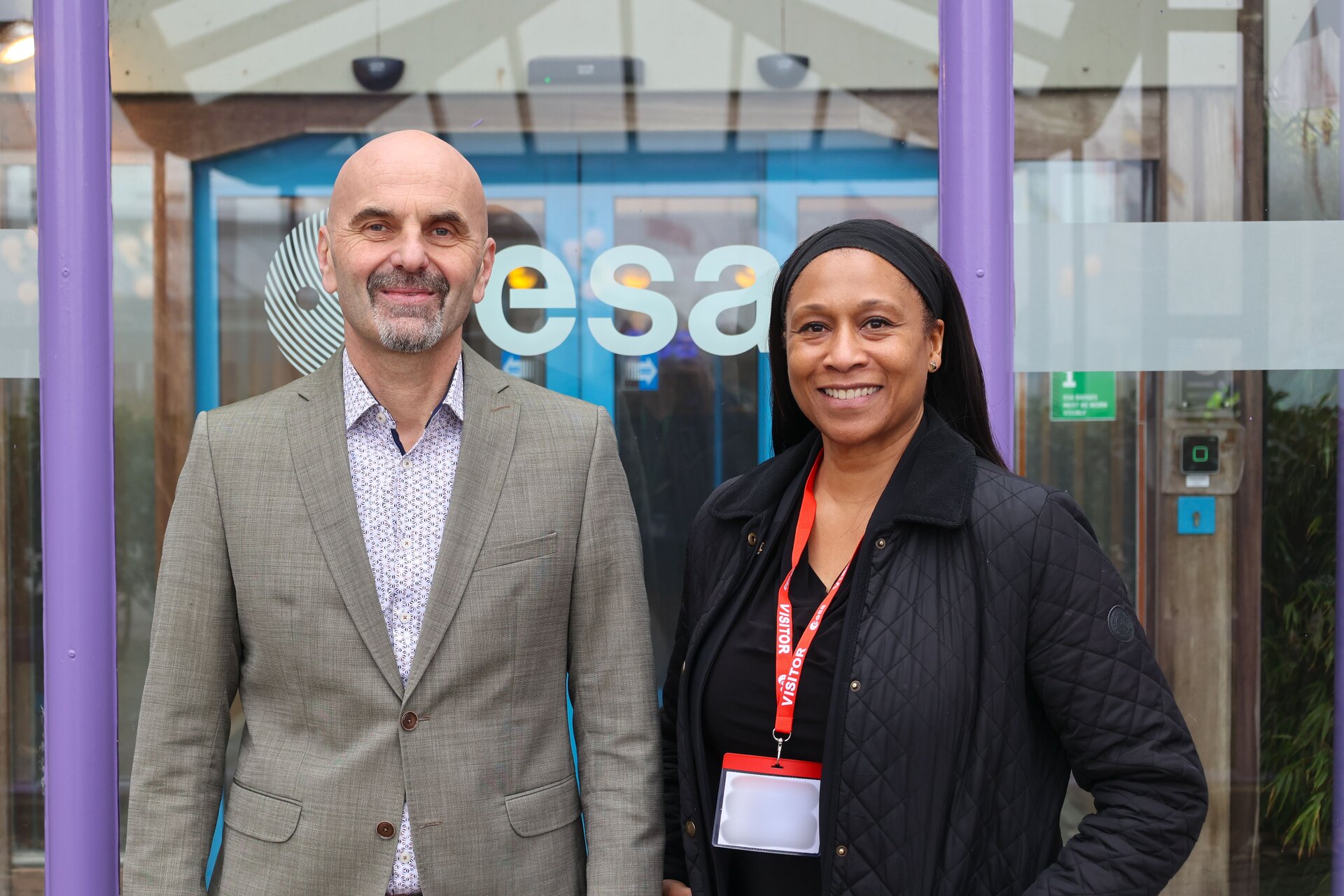 Former NASA astronaut Jeanette Epps visits ESTEC