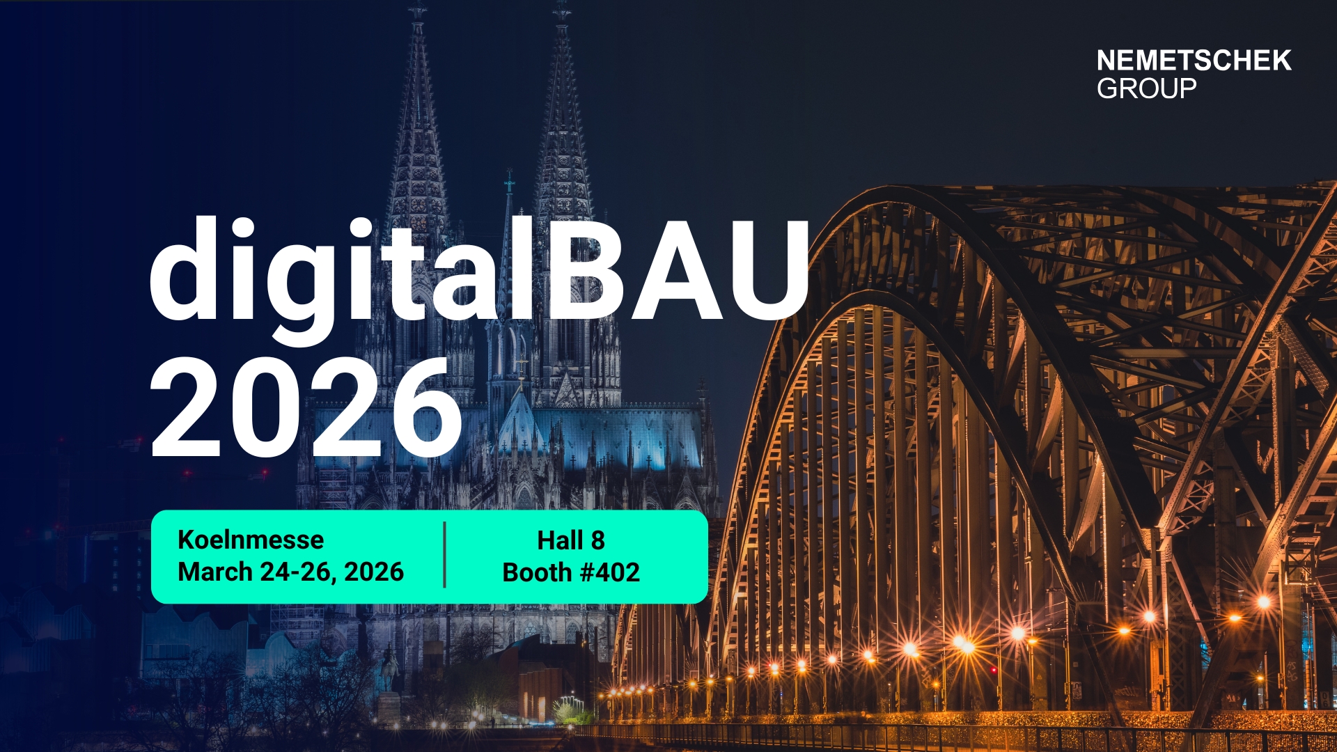Nemetschek Group at digitalBAU 2026: AI-Based Software Solutions and Connected Workflows