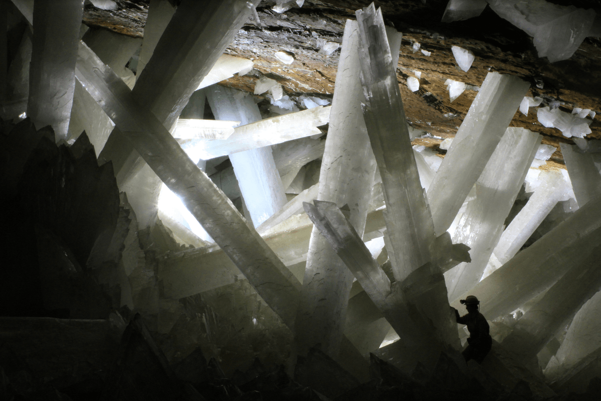 It’s a staggering 300 metres underground, features amazing 11-metre-tall crystals – and has a deadly 90% humidity level