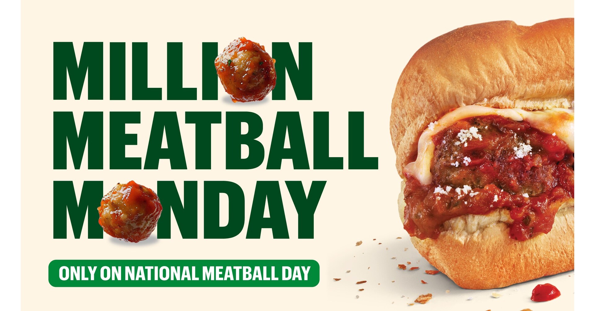 Subway® Seeks to Serve 1 Million Meatballs on National Meatball Day with Free Footlong Upgrades