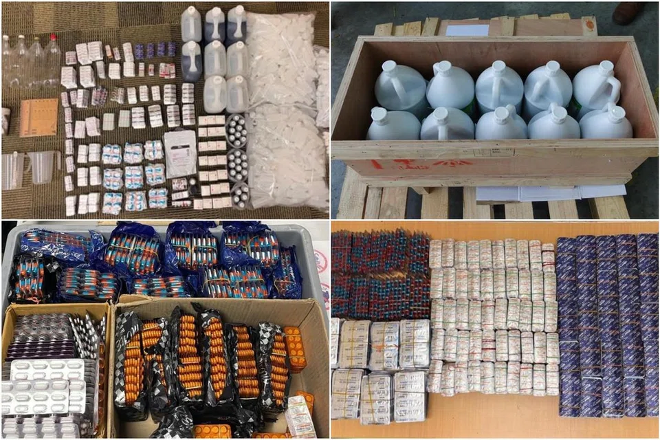 More than 1 million illegal health products including cough syrup, sex drugs seized in Singapore in 2025