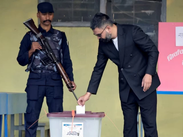 Nepal’s vote count puts ex-rapper’s party ahead in two-thirds of seats