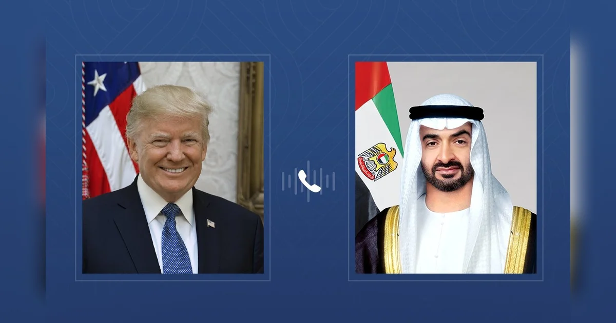 UAE President, Trump discuss Iranian strikes, regional security