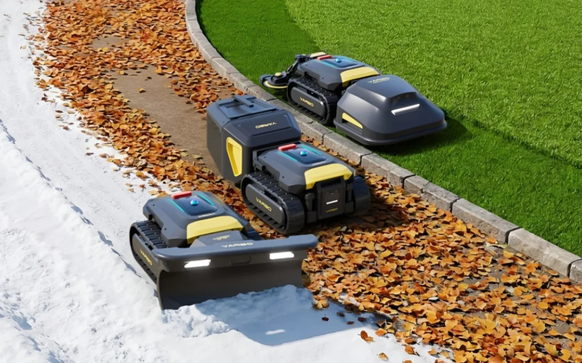 This modular yard robot can do everything from mowing the lawn to plowing snow to gathering leaves