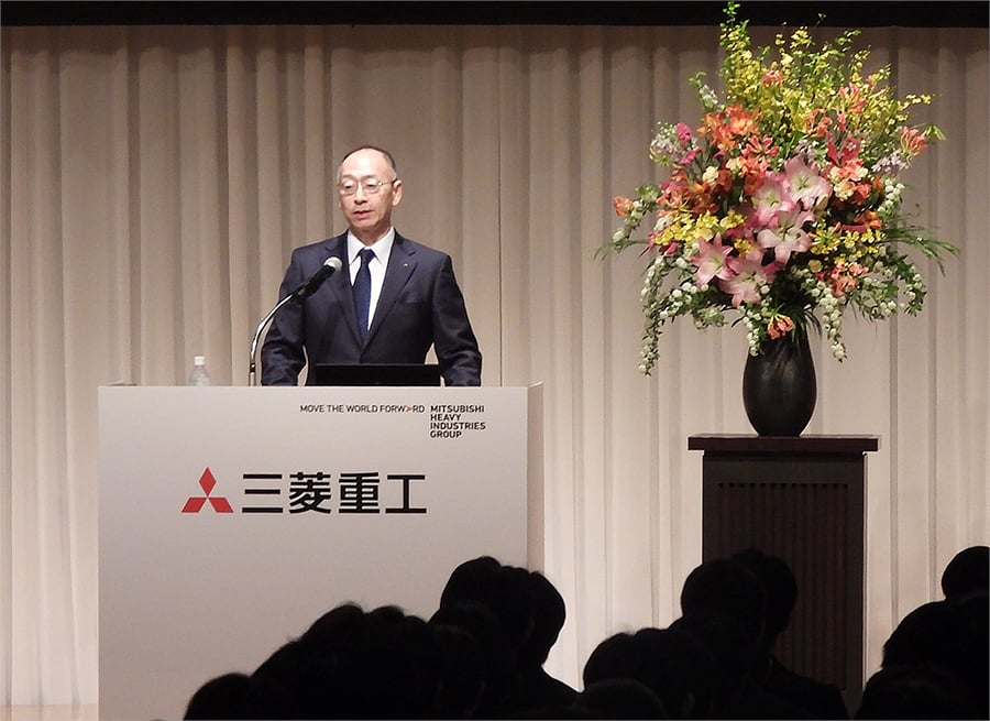 MHI President Eisaku Ito Offers Words of Encouragement to New Employees at the Company’s 2026 Welcoming Ceremony
