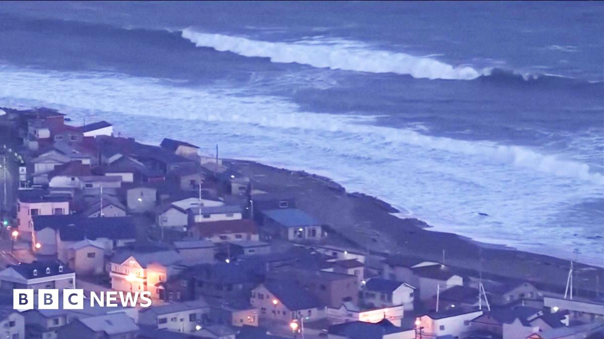 Japan tsunami warnings downgraded as people describe ‘low rumbling’ as earthquake hit – follow live