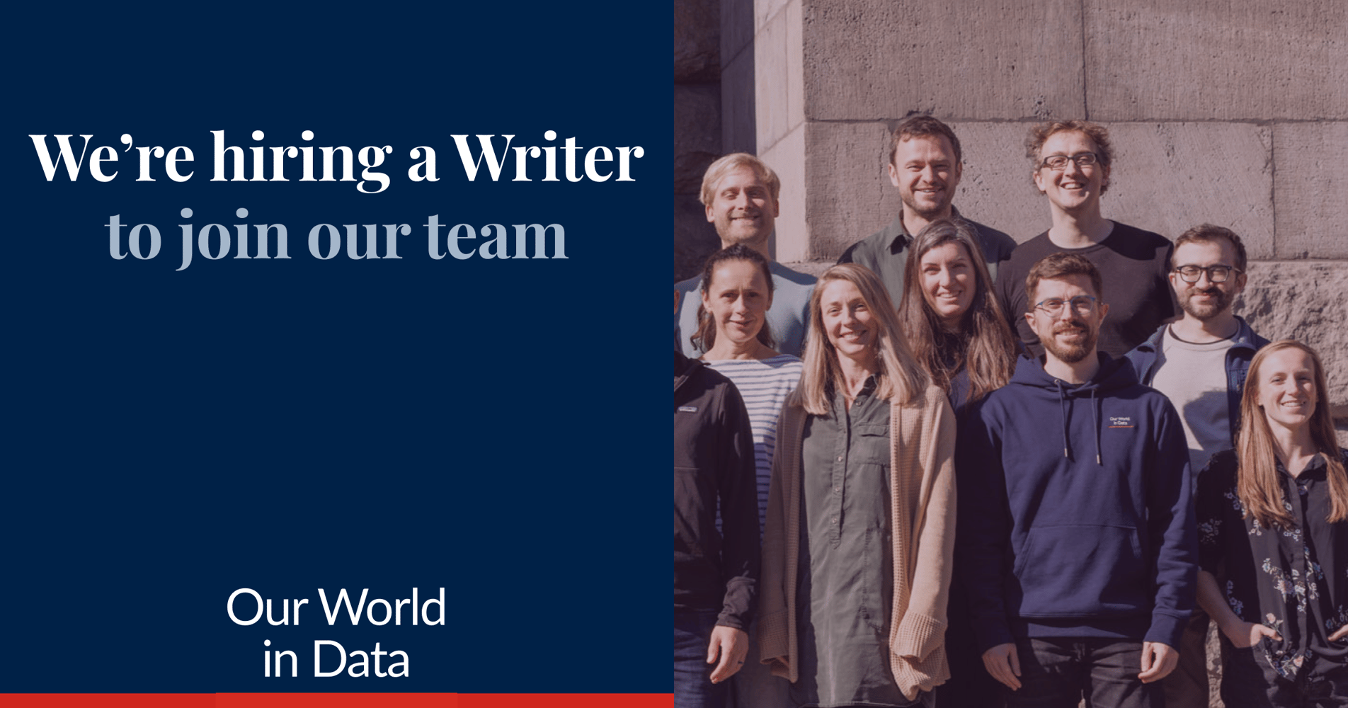 We’re looking for a writer