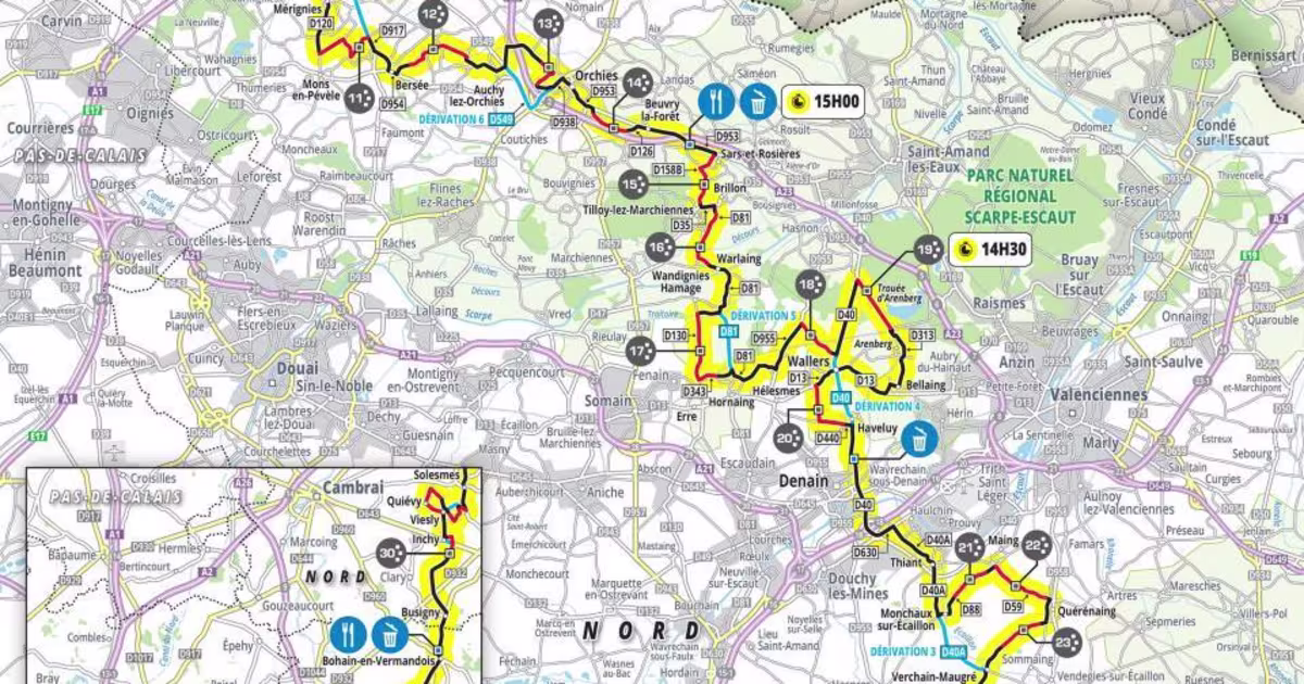 Route, start time, key sections, and stars to watch in road cycling’s “Hell of the North” in France
